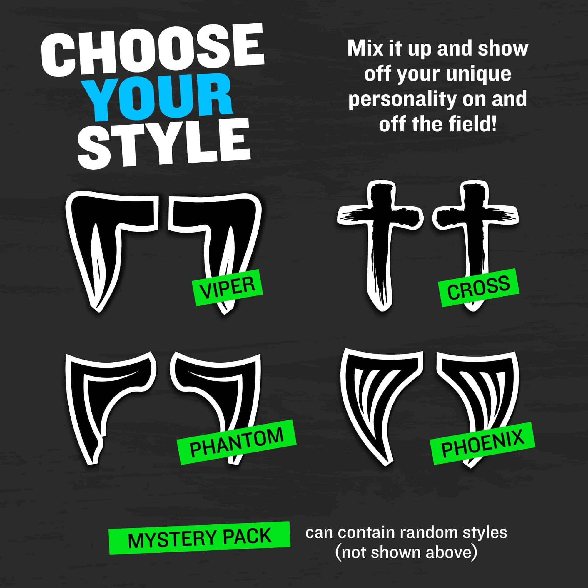 BLSTK Athletics - Tatuajes Temporales de Ojos -Negro - Imagen 8