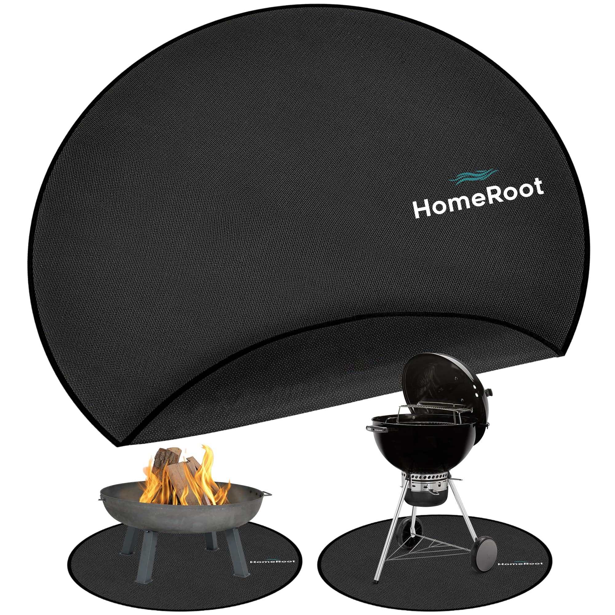 HomeRoot Premium Tapete Redondo de 36 Pulgadas de 2 Capas