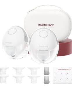 Extractor de leche Momcozy manos libres estilo -Gris pluma