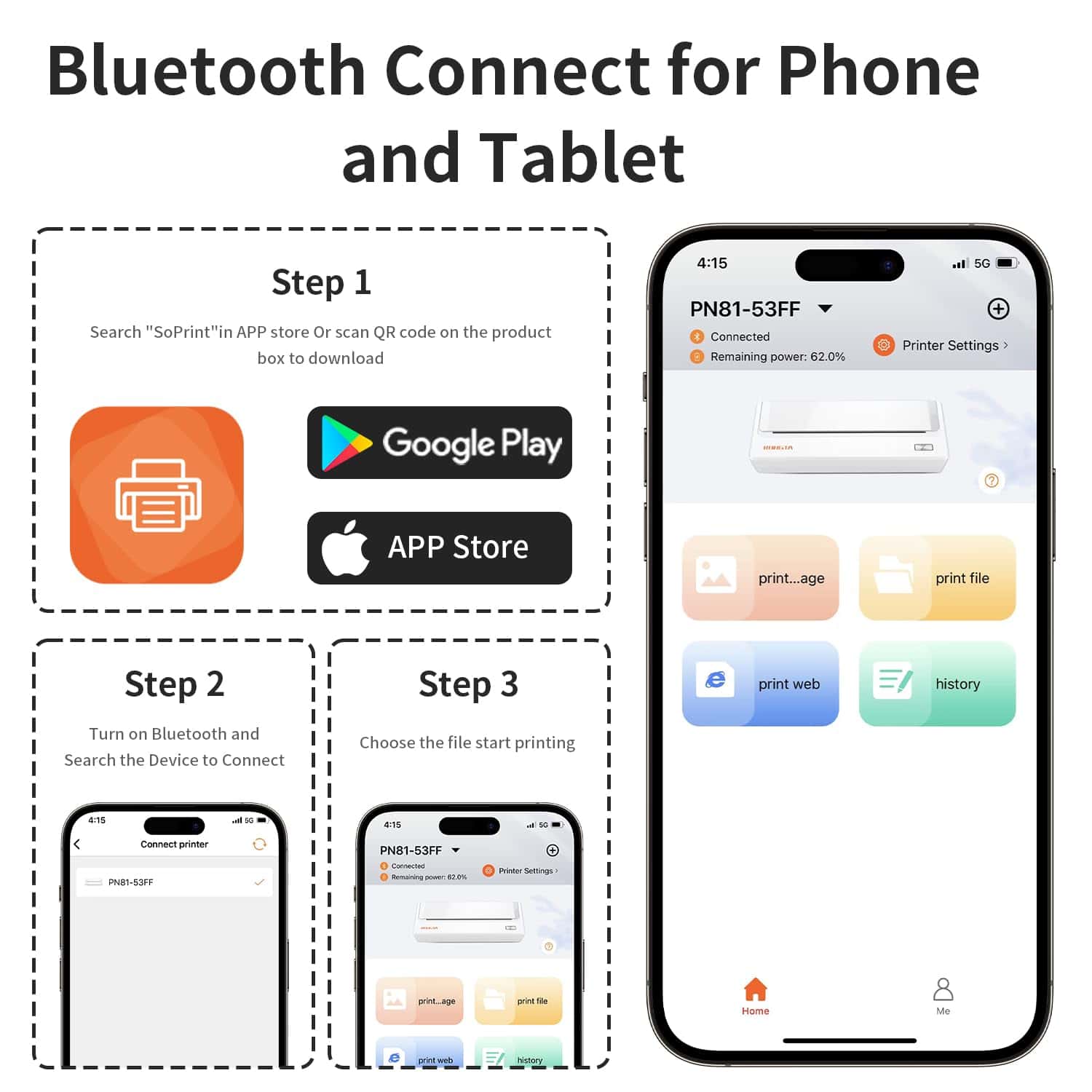 Impresora Portátil Rongta Inalámbrica para -Verde Oscuro - Imagen 8