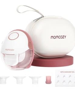 Extractor de Leche Momcozy Manos Libres Estilo -Rojo Cálido