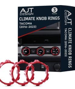 Anillos de Perilla de Clima AJT Design -Rojo
