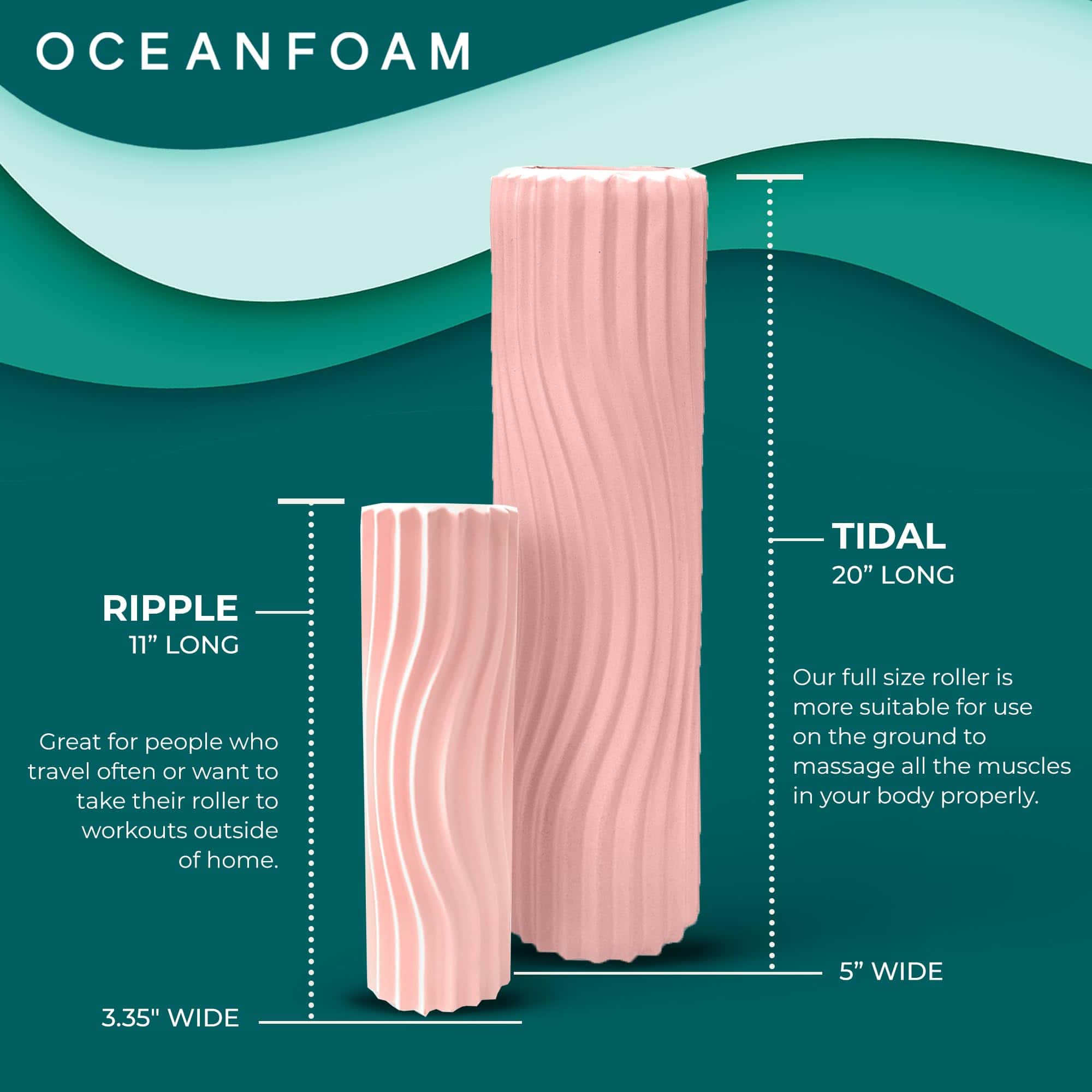 Rodillo de espuma Oceanfoam Tidal - Blush - Rodillo de - Imagen 7