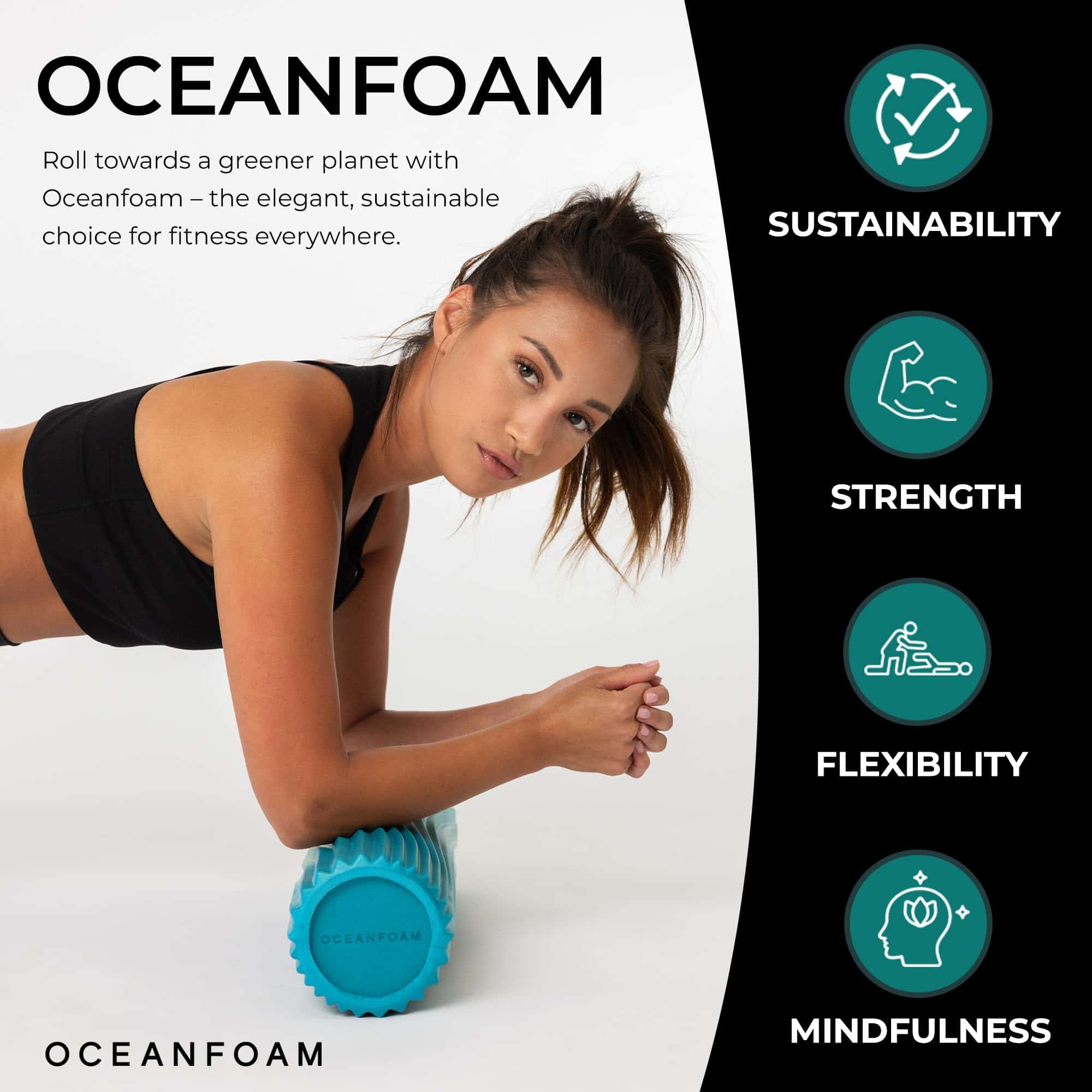 Rodillo Oceanfoam Tidal - Azul Miami - Rodillo de Espuma - Imagen 4