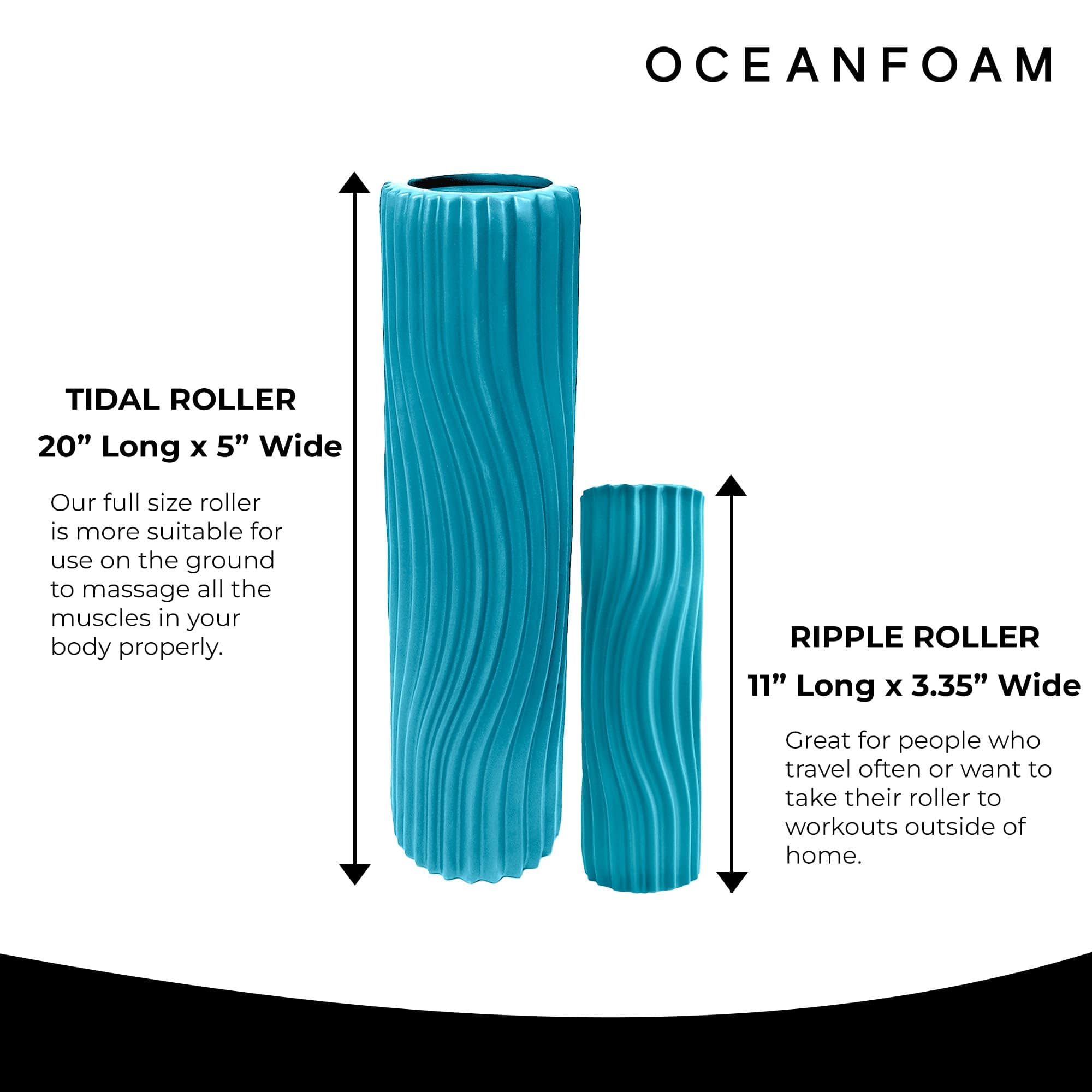 Rodillo Oceanfoam Tidal - Azul Miami - Rodillo de Espuma - Imagen 7