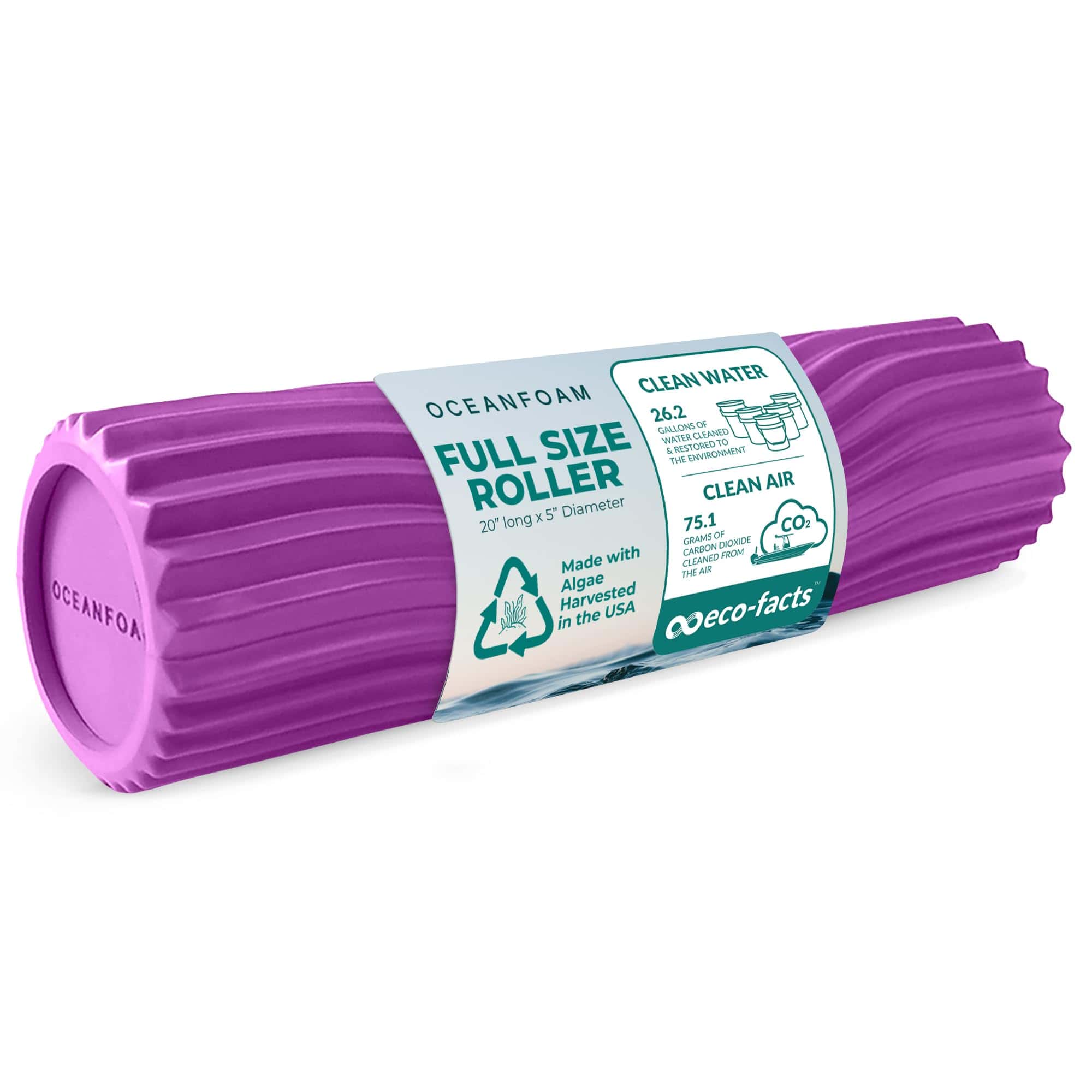 Rodillo de Masaje Muscular Oceanfoam Tidal - Magenta - Para