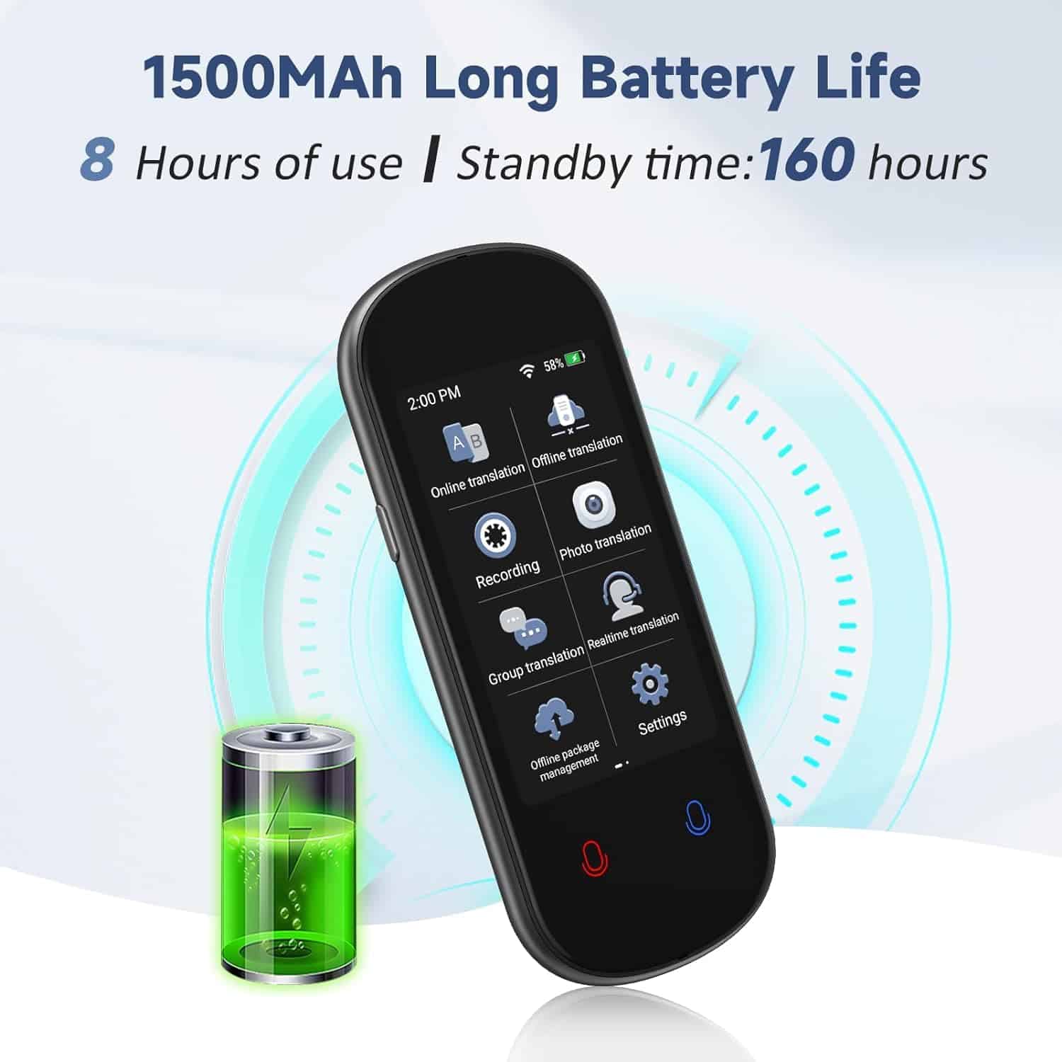 Dispositivo traductor de idiomas, traducción de voz - Imagen 4