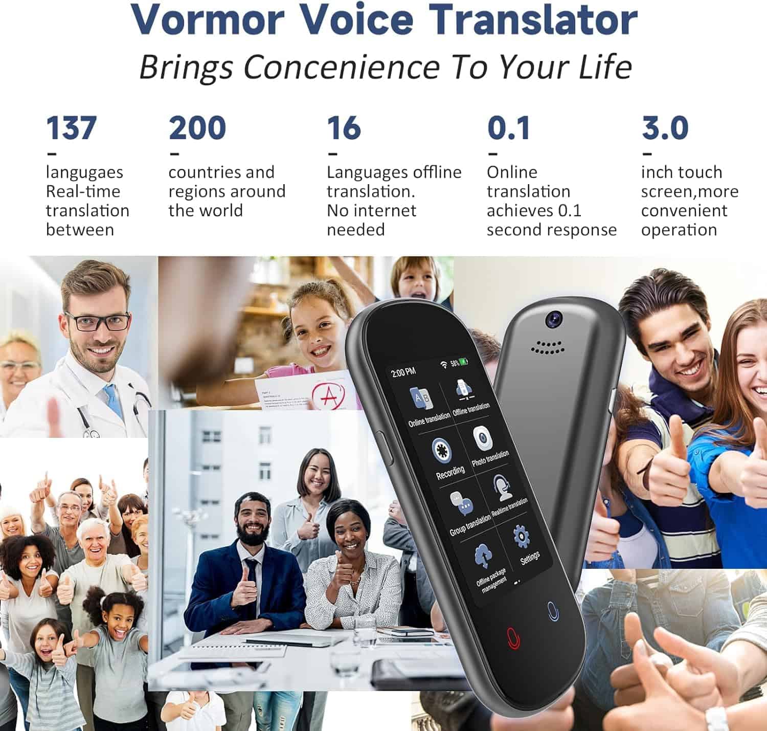 Dispositivo traductor de idiomas, traducción de voz - Imagen 8