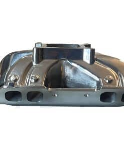 Colector de admisión de una sola plana de aluminio pulido