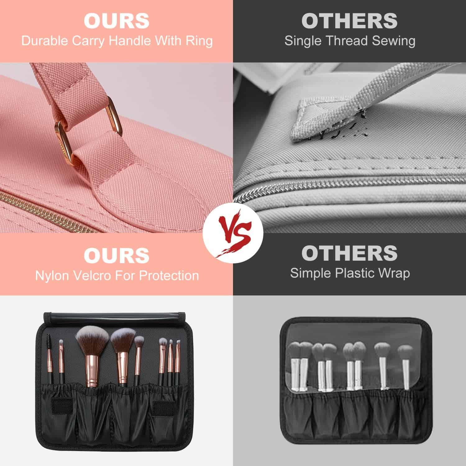 Bolsa de Maquillaje de Viaje Mocado con Espejo LED - Imagen 3