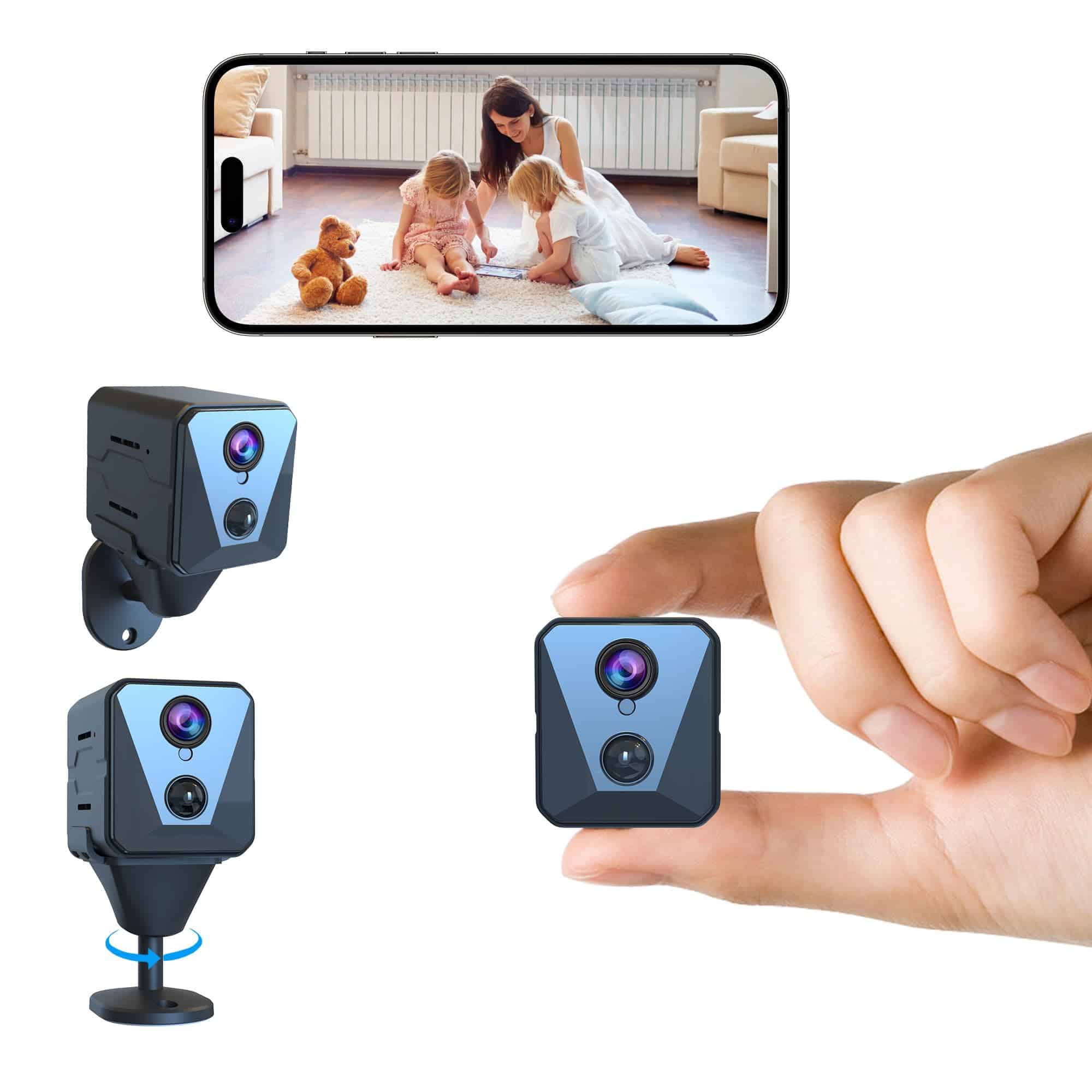 Cámara de seguridad Funstorm 2025 actualizada, Mini cámara
