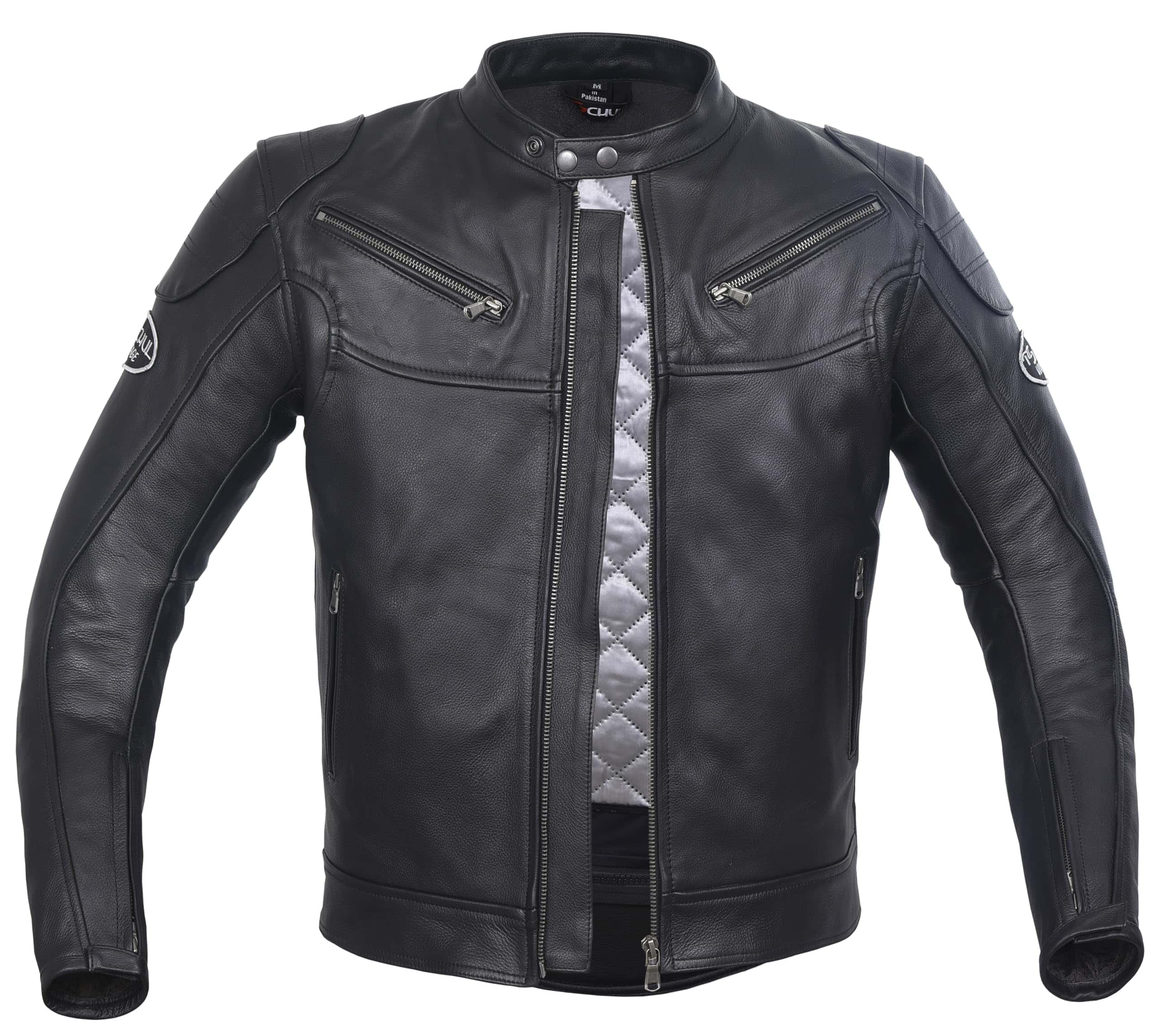 Chamarra de Moto de Cuero Genuino para Hombre WEEKND - Imagen 4