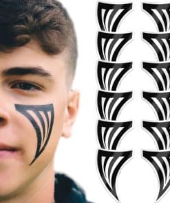 BLSTK Athletics - Tatuajes Temporales De Ojos Negros