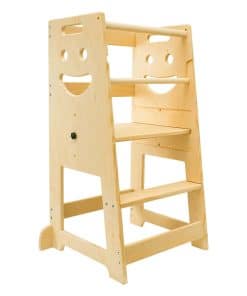Taburete de Escalón para Niños con Barandilla de Seguridad,