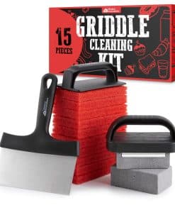 Kit de Limpieza para Parrilla de 15 Piezas, 10 Almohadillas