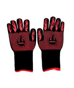 Guantes para Parrilla Resistentes al Calor Negros y Rojos