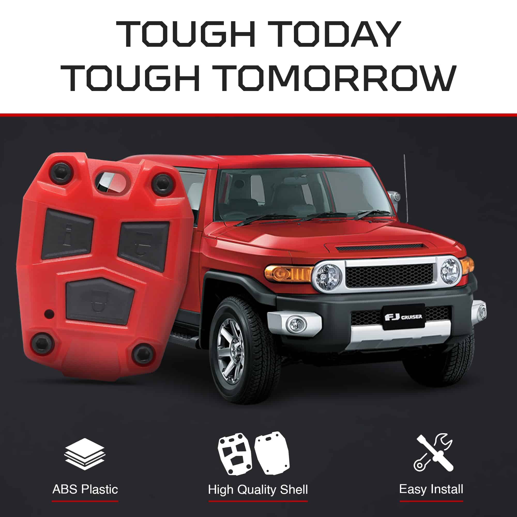 Carcasa de Llave de Plástico ABS AJT DESIGN para FJ Cruiser - Imagen 4