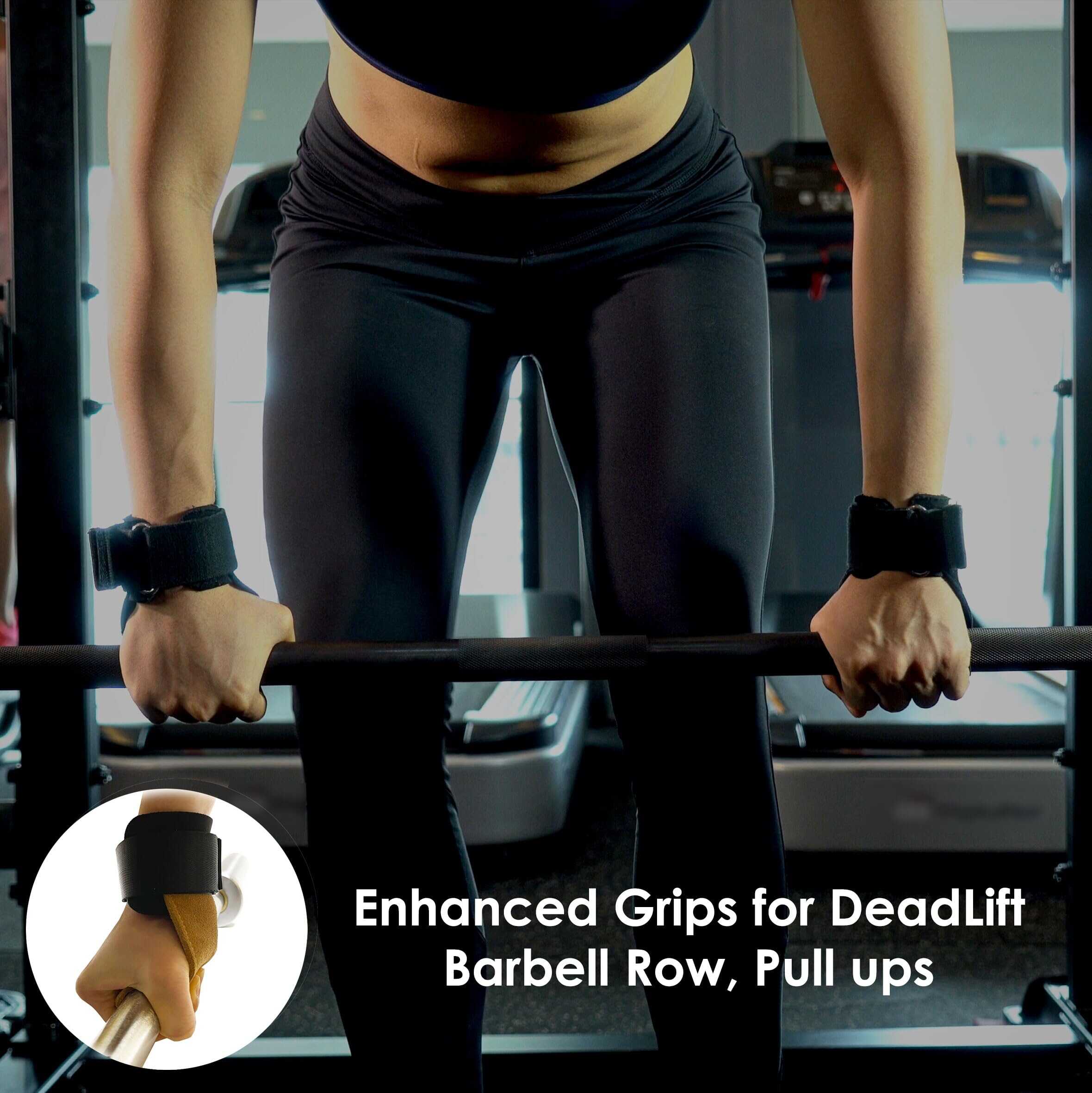 Agarre de levantamiento de pesas para hombres y mujeres - - Imagen 5