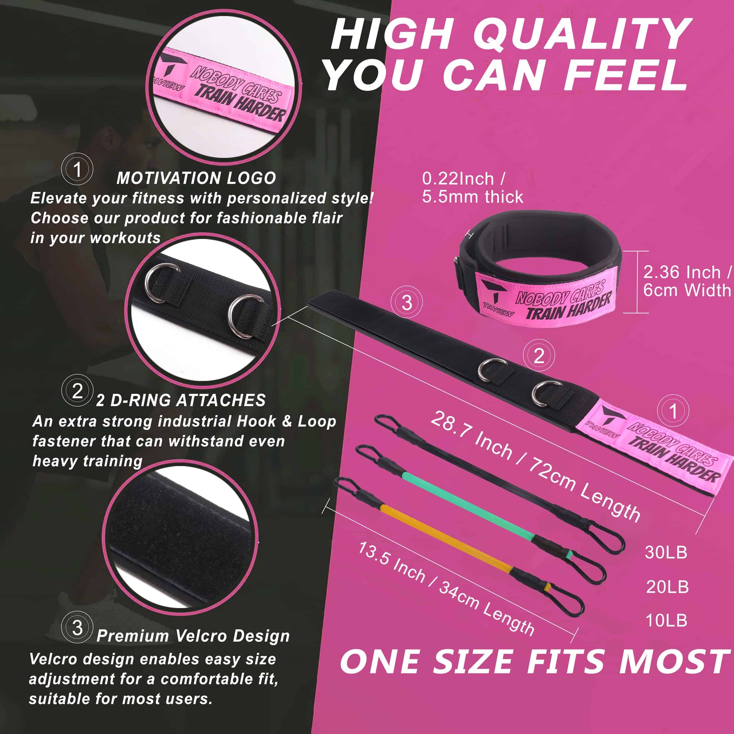 Correa de Muslo y Tobillo Ajustable con Acolchado de - Imagen 3