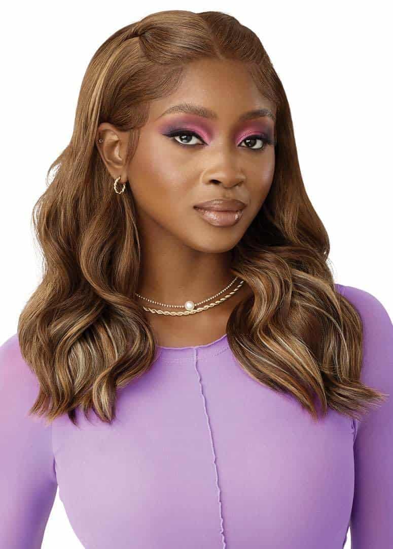 Peluca Frontal de Encaje Outre - Perfect Hair -NEGRO JET 1 - Imagen 5