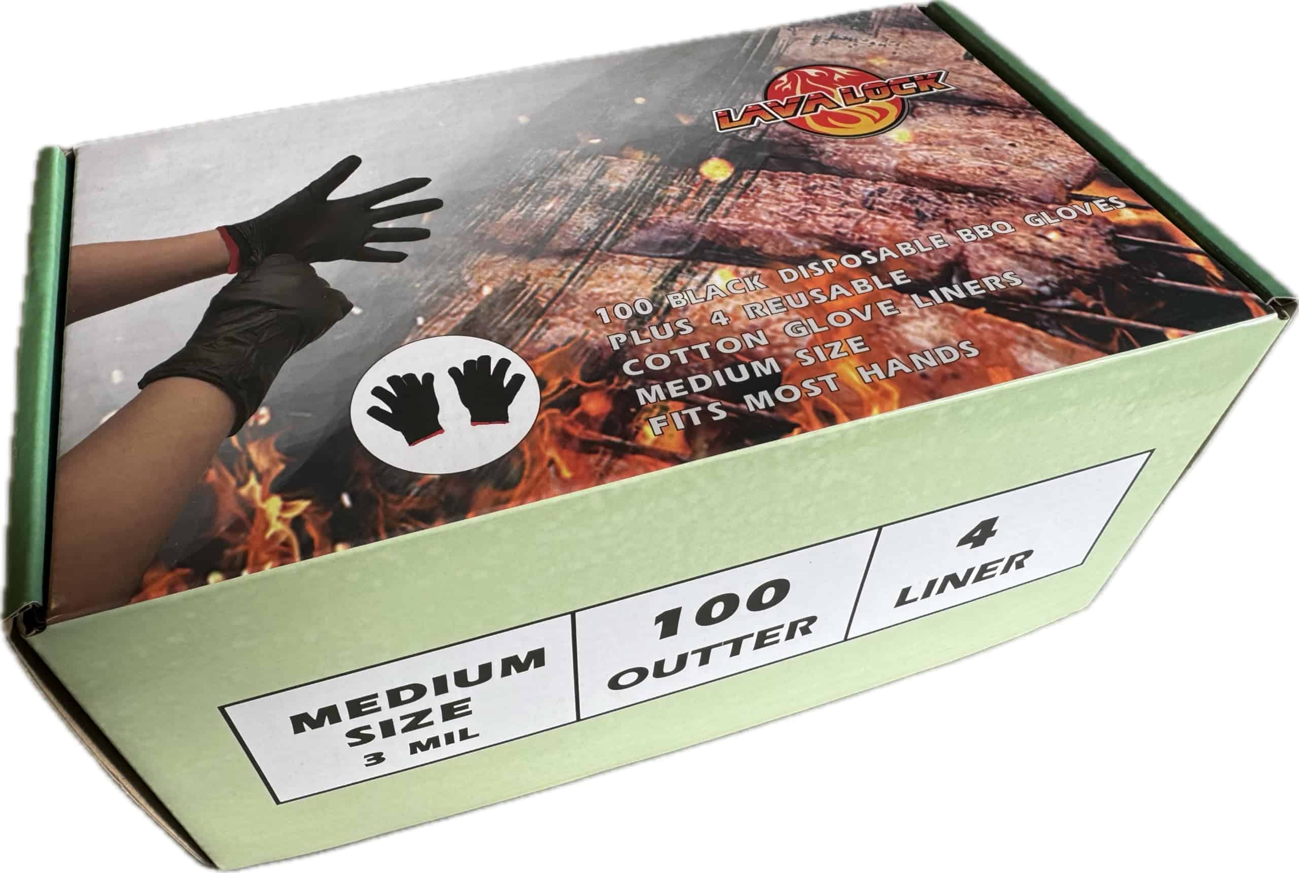 Guantes de Barbacoa Desechables de Nitrilo LavaLock con