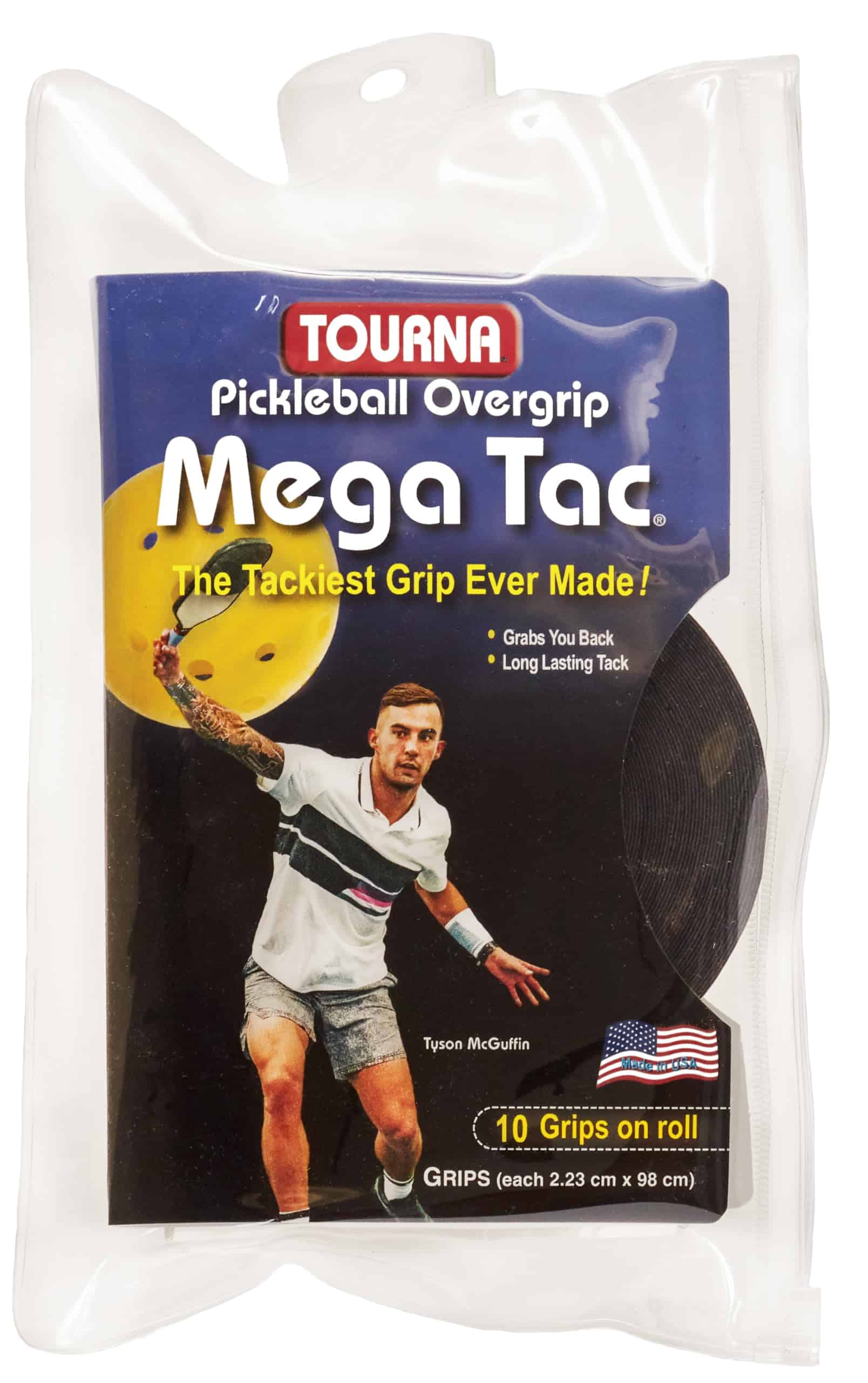 Tourna Pickleball Mega Tac Agarre Extra Pegajoso 10 Pack