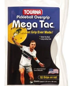 Tourna Pickleball Mega Tac Extra Tacky Paddle -White