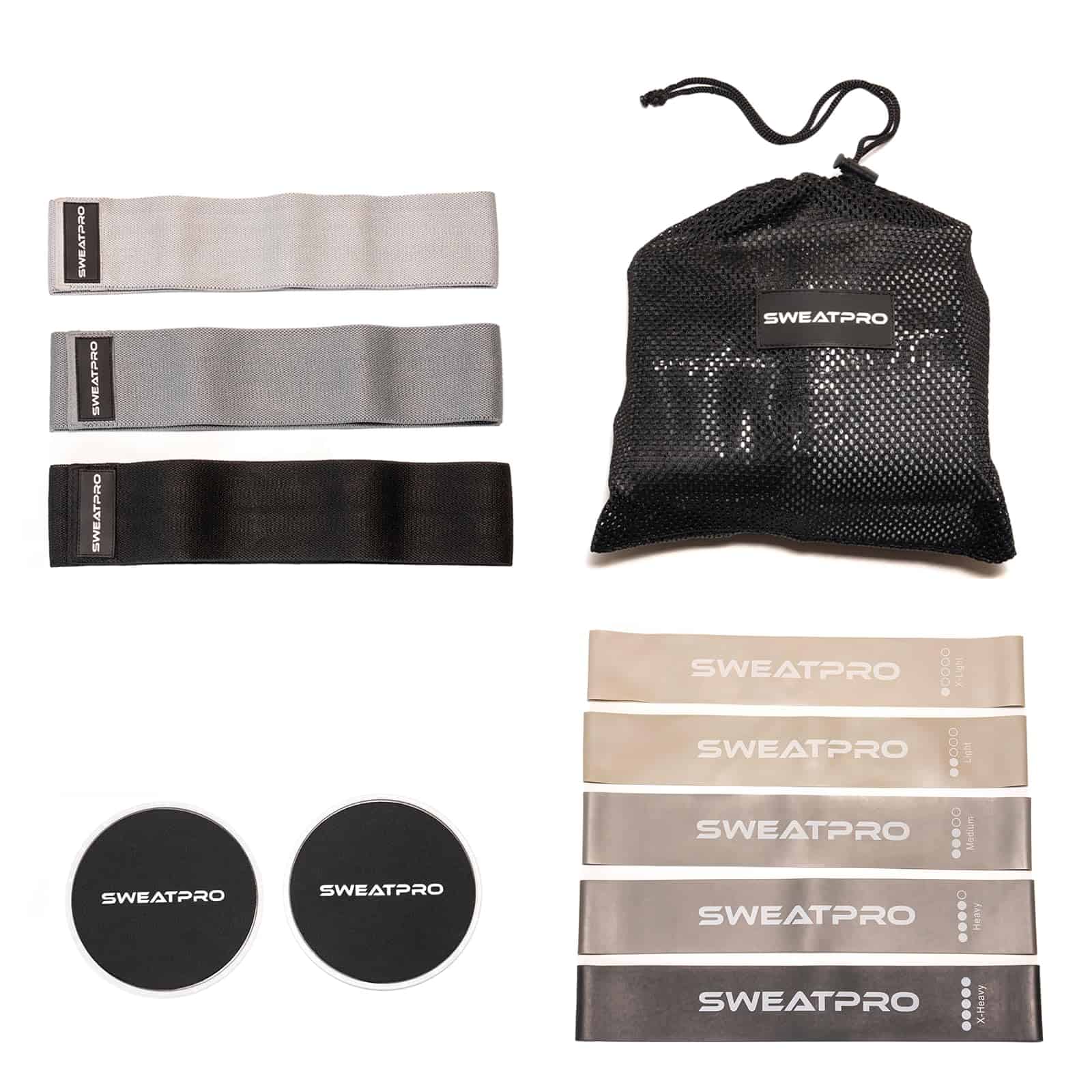 Kit de Ejercicio y Tonificación SweatPro. Bandas de