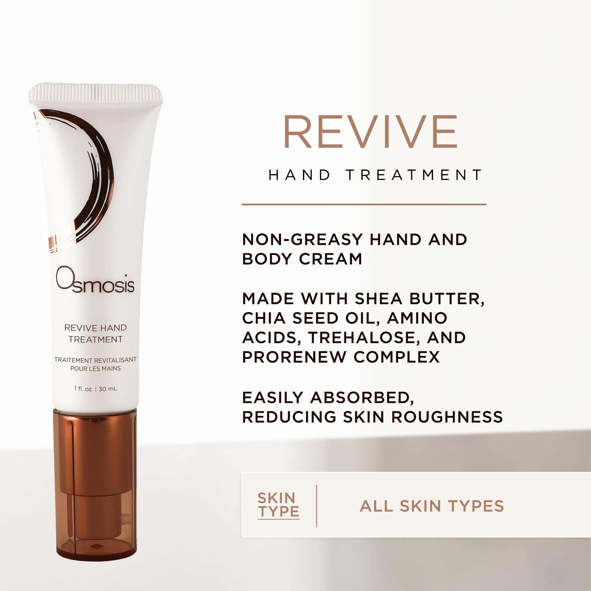 Crema de manos hidratante OSMOSIS REVIVE, con manteca de - Imagen 3