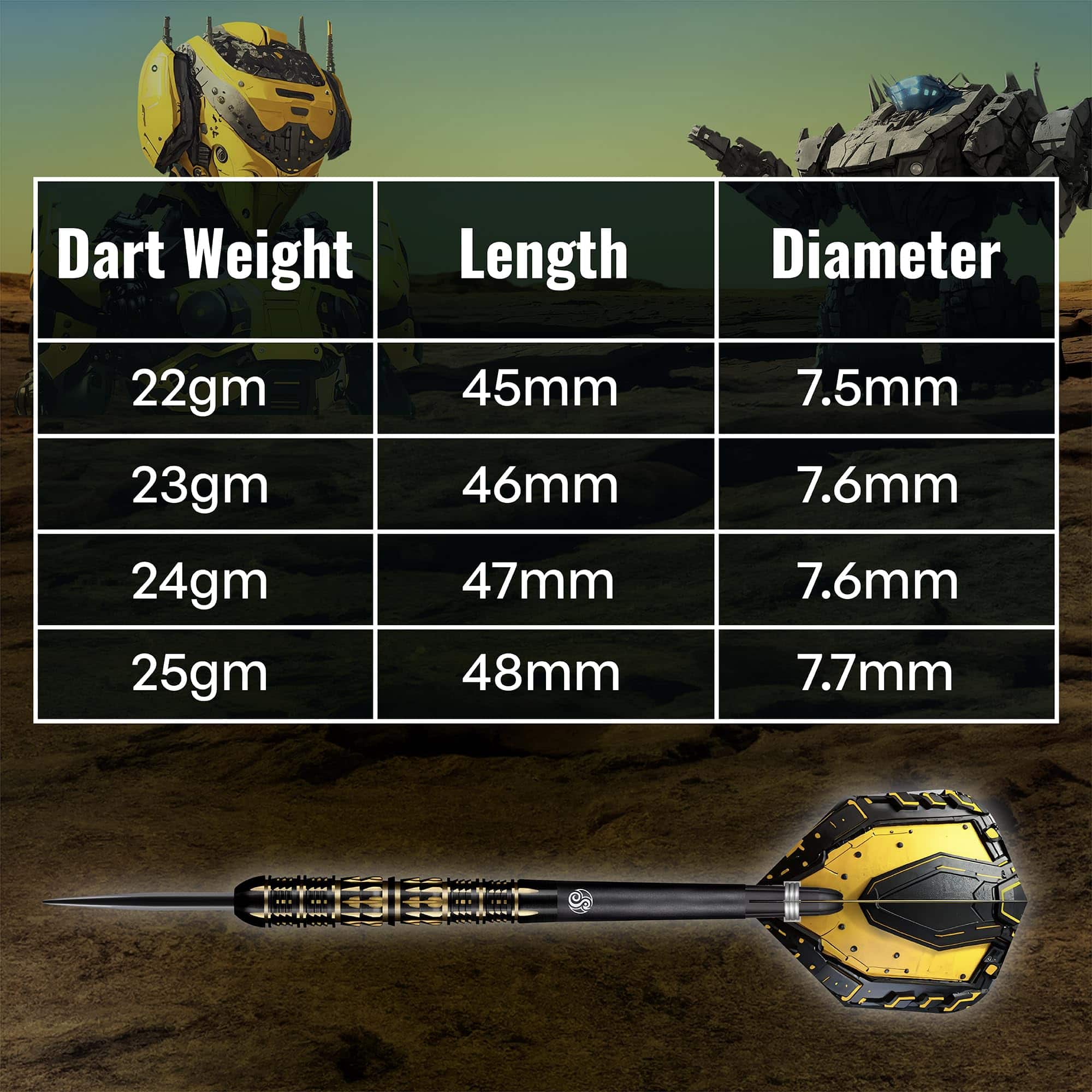 Dardos de Lanzamiento Profesionales Shot! Darts AI Mecha - Imagen 7