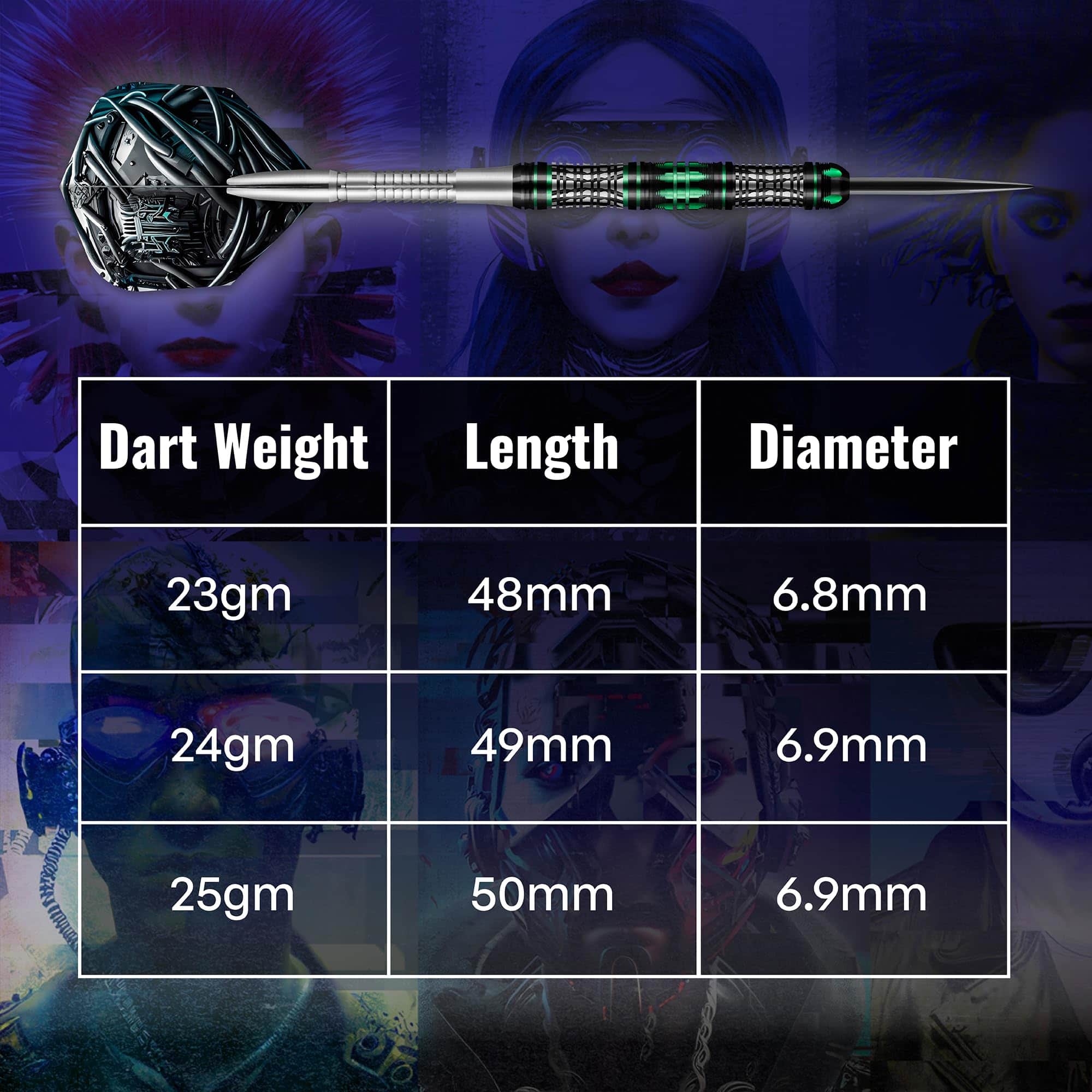 Set de Dardos para Lanzamiento Profesional Shot! Darts AI - Imagen 7