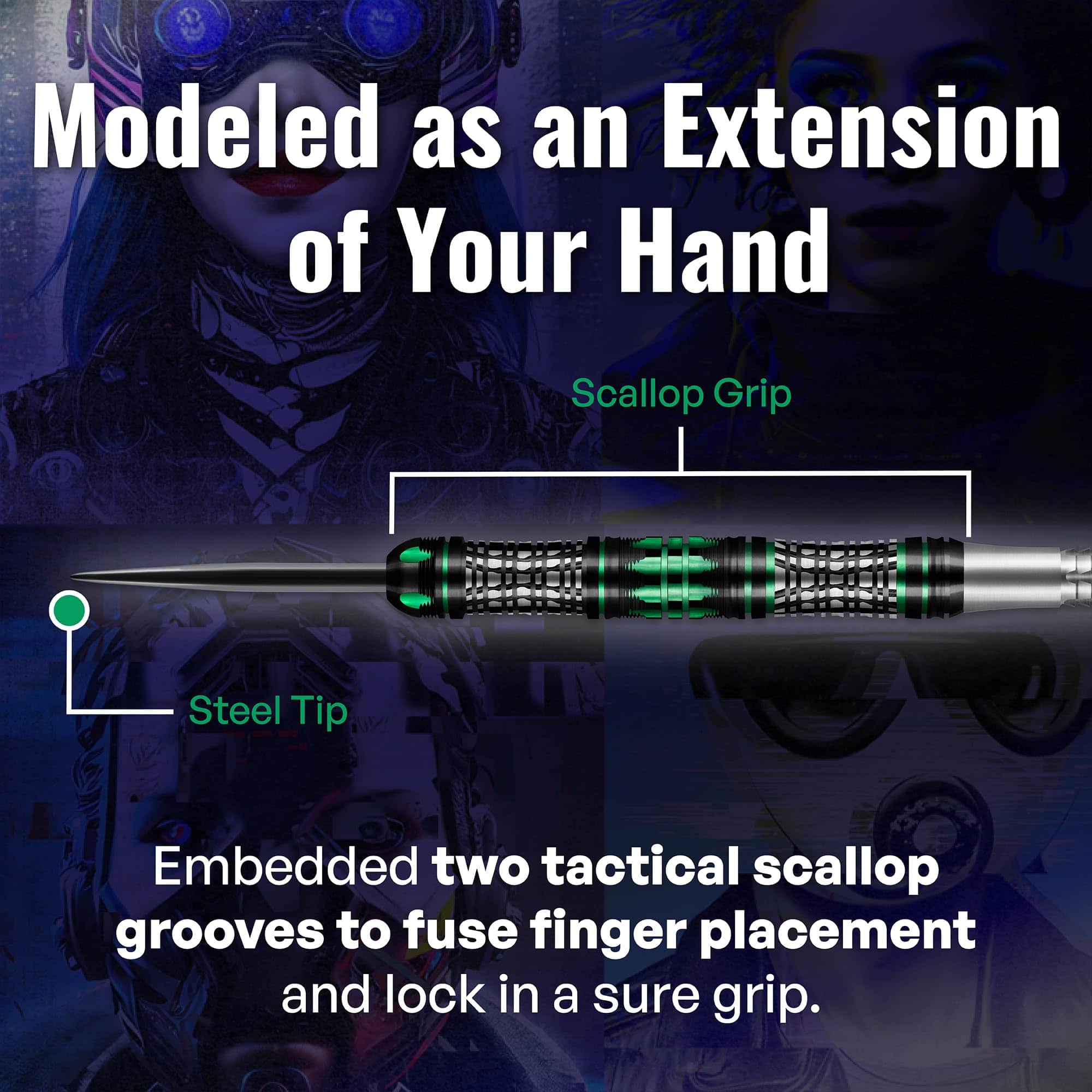 Set de Dardos para Lanzamiento Profesional Shot! Darts AI - Imagen 5