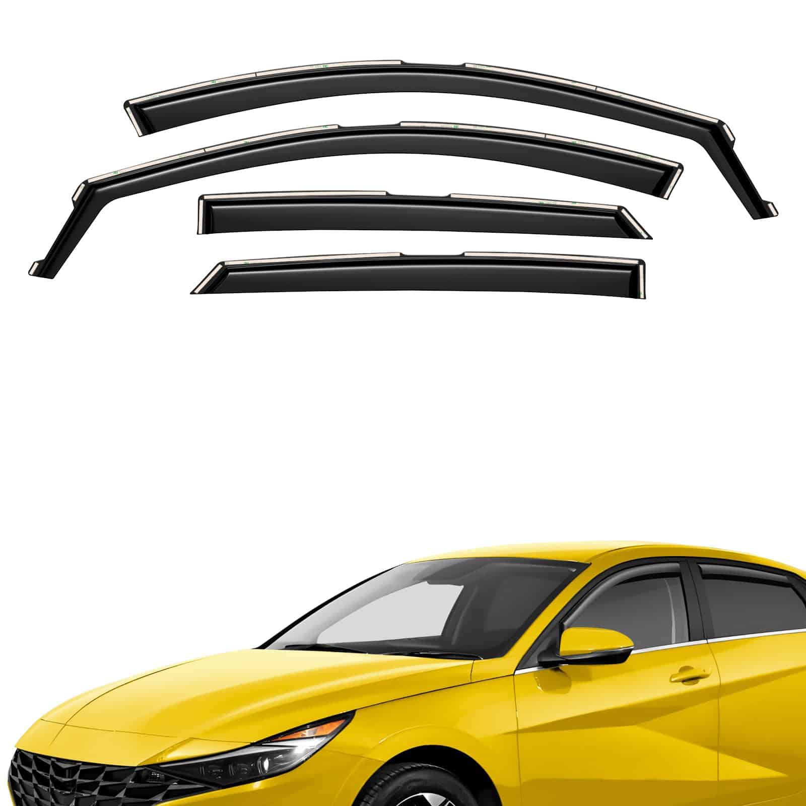 Deflectores de ventanas extra duraderos en viseras de