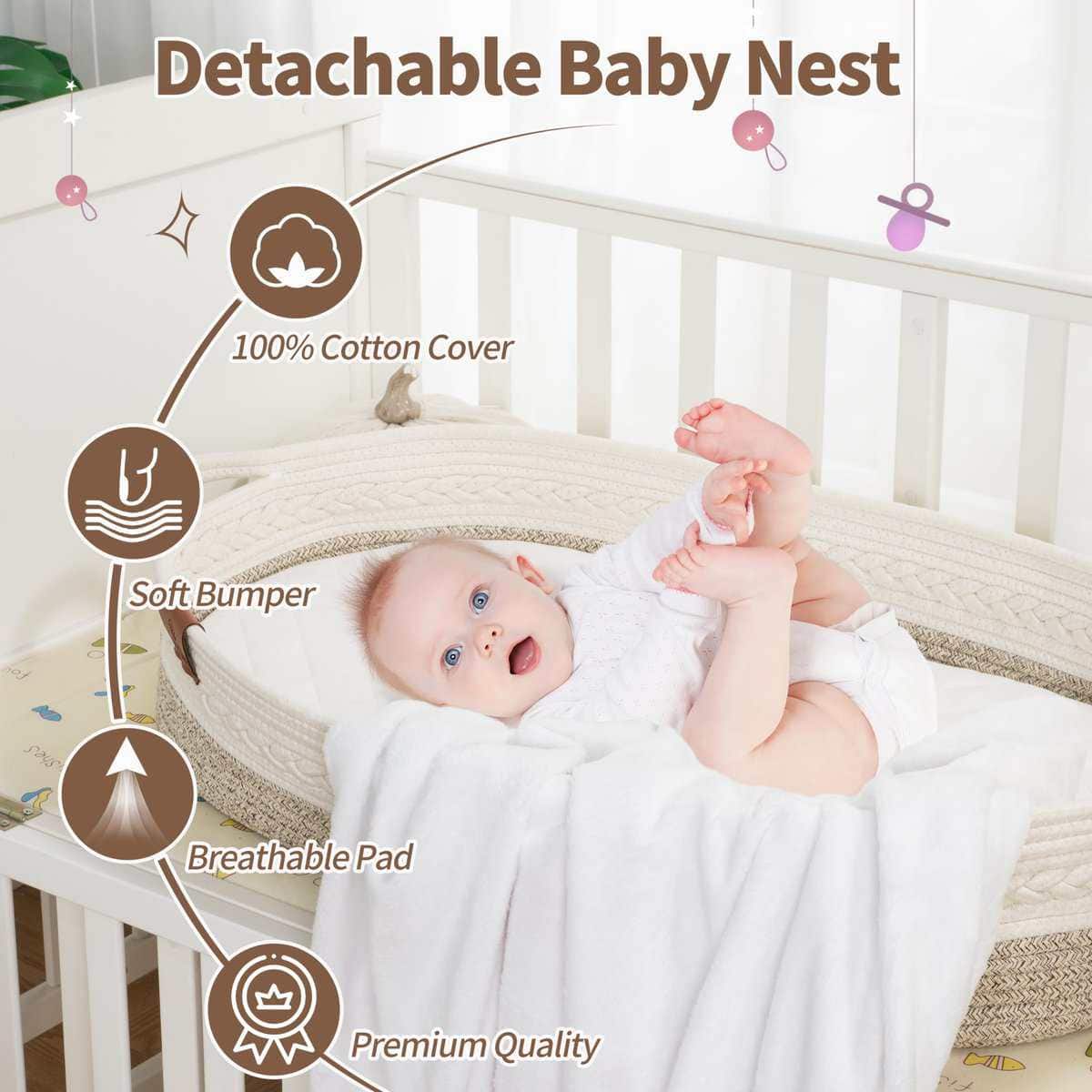 Cesta de Cambio de Bebé SwiftSleep para Cómoda de Bebé, - Imagen 4