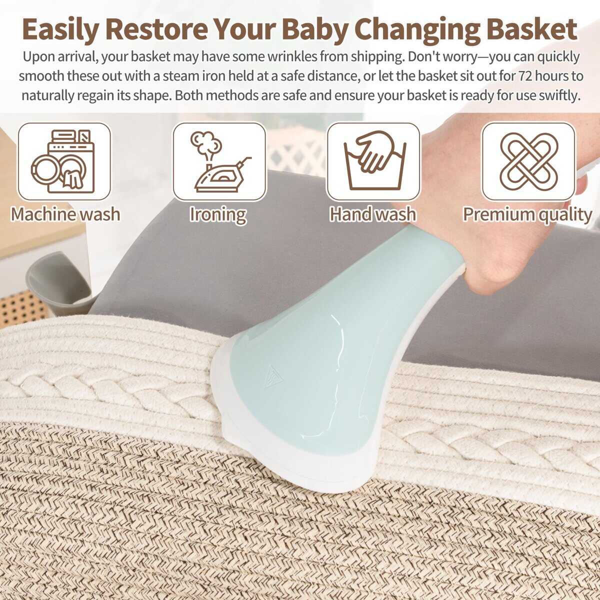 Cesta de Cambio de Bebé SwiftSleep para Cómoda de Bebé, - Imagen 9