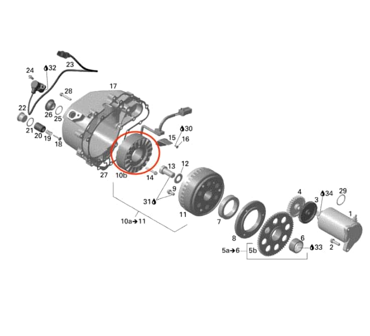 Magneto Stator Compatible con Can-am Outlander 330 400 450 - Imagen 10