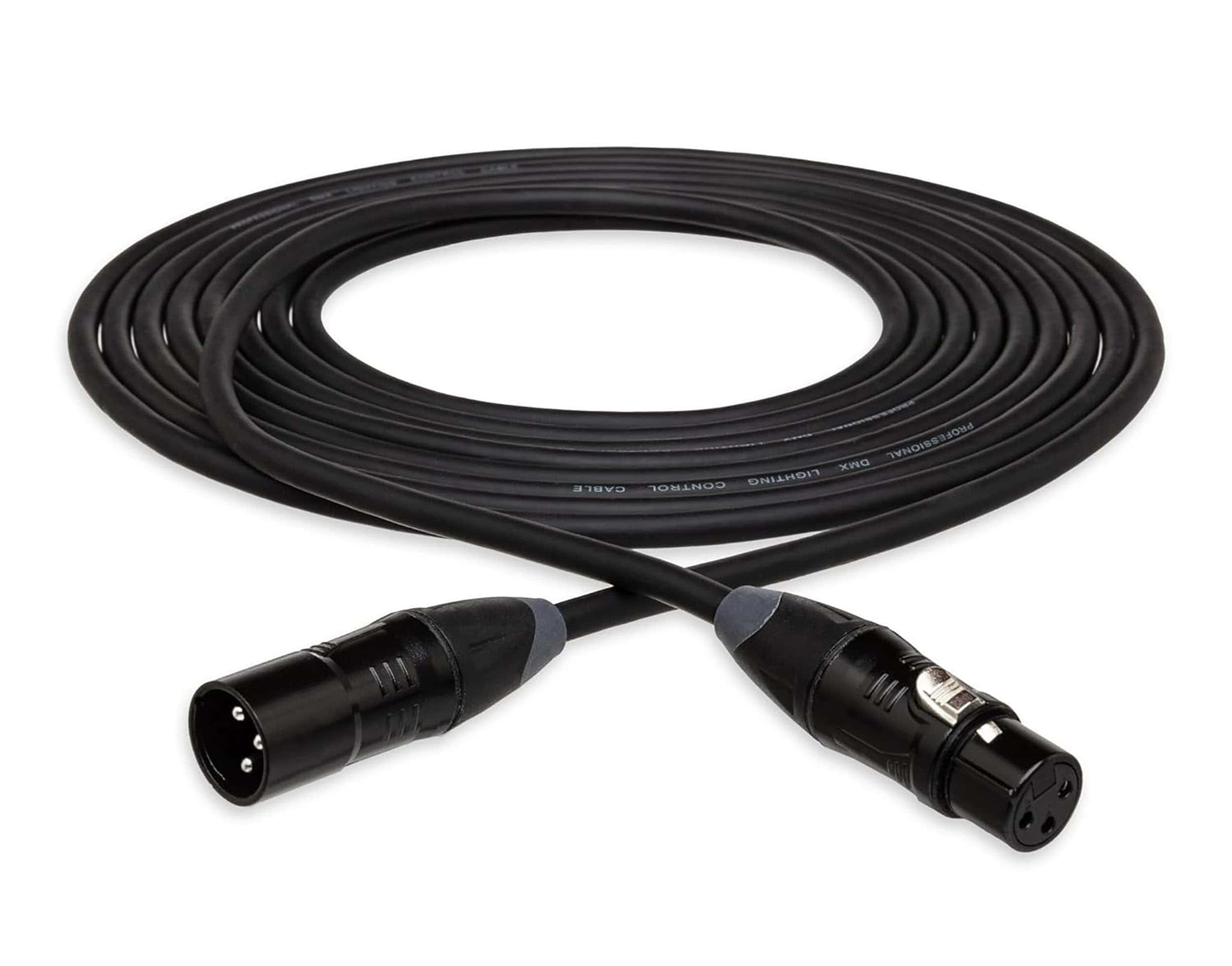 Cable DMX HOSA DMX-410 XLR3M a XLR3F, 10 pies