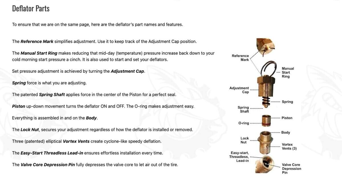 Desinfladores de neumáticos oficiales Coyote Enterprises, - Imagen 9