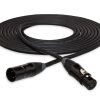 Cable DMX HOSA DMX-710 XLR5M a XLR5F, 10 pies, Negro