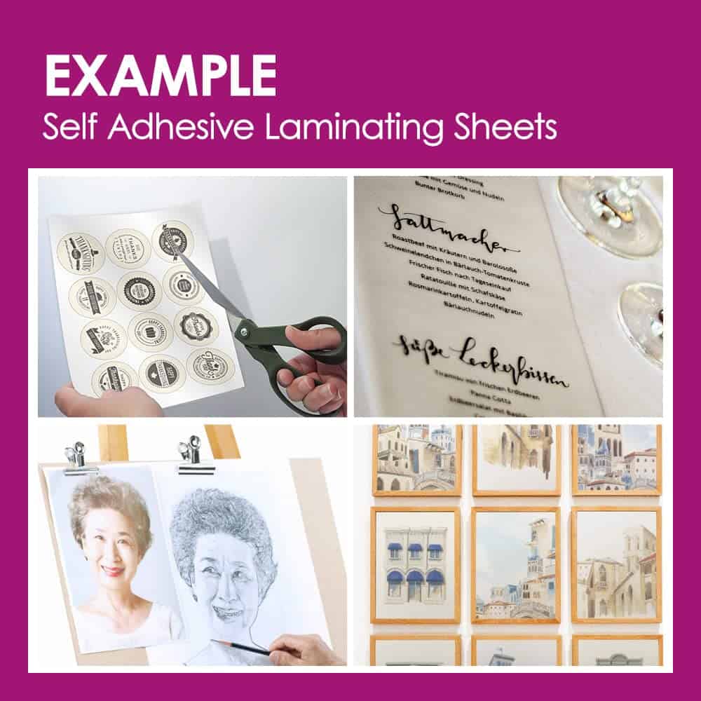 Hojas de Laminado Autoadhesivas 12.3x17.1 pulgadas, Paquete - Imagen 7