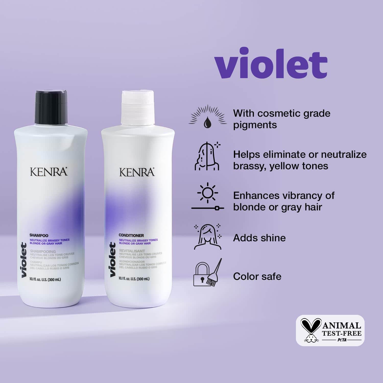 Set de Champú y Acondicionador Kenra Violeta | Elimina - Imagen 3