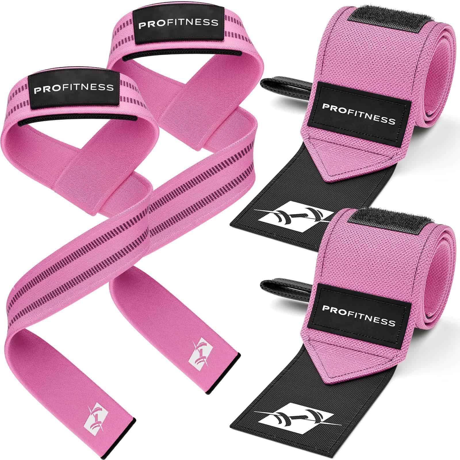 Set de Mujeres de ProFitness: Muñequeras y Correas de