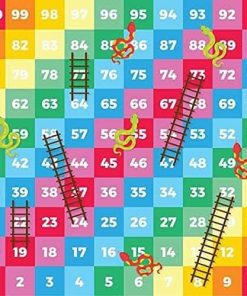 Tapete de Juego Snakes & Ladders para Bandeja Resistente