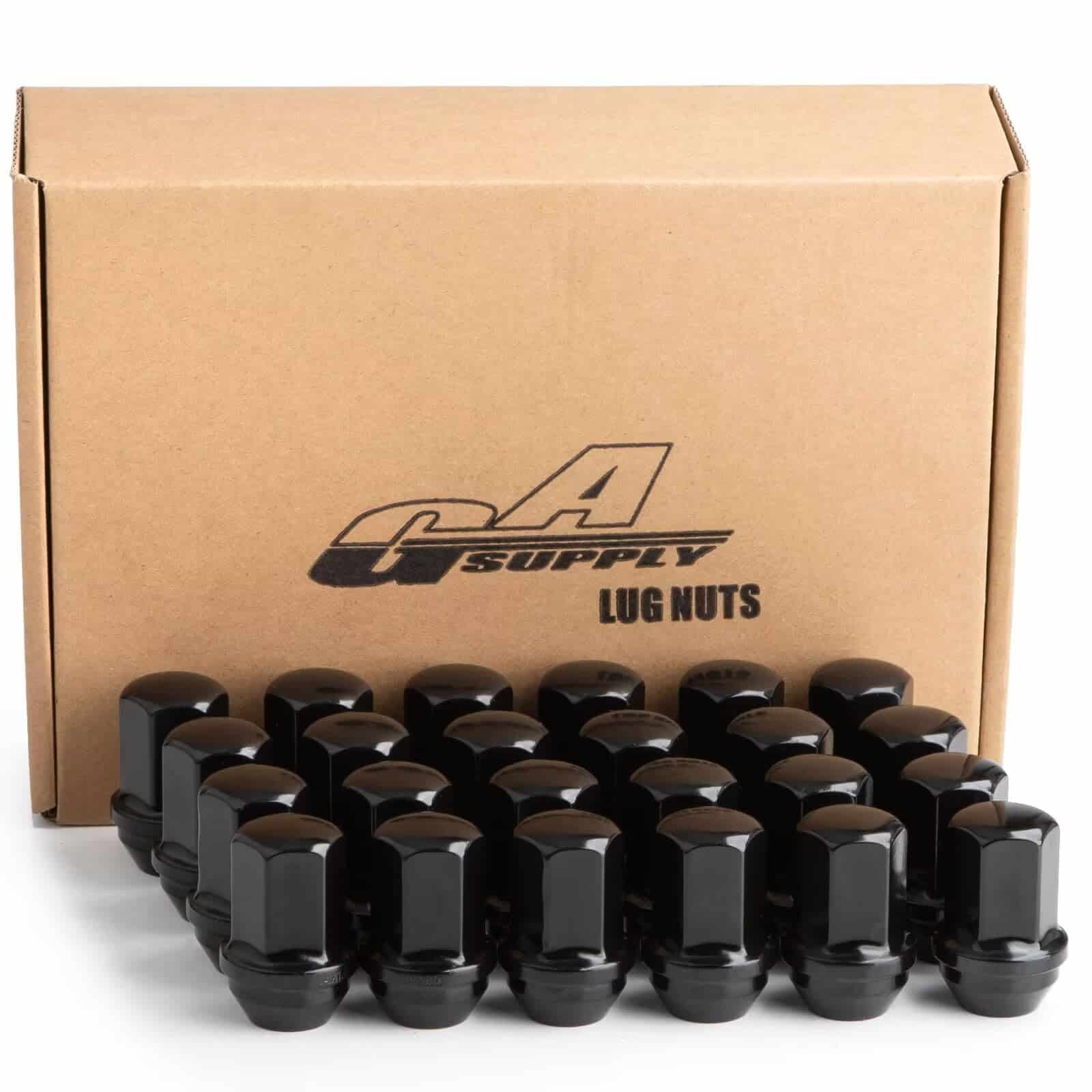 GAsupply Tuercas de Rueda M14x1.5 24pcs, Negras 14x1.5