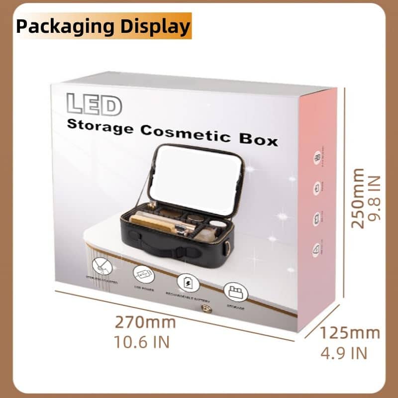 Bolsa de Maquillaje de Viaje TIKIUKI con Espejo Iluminado - Imagen 3