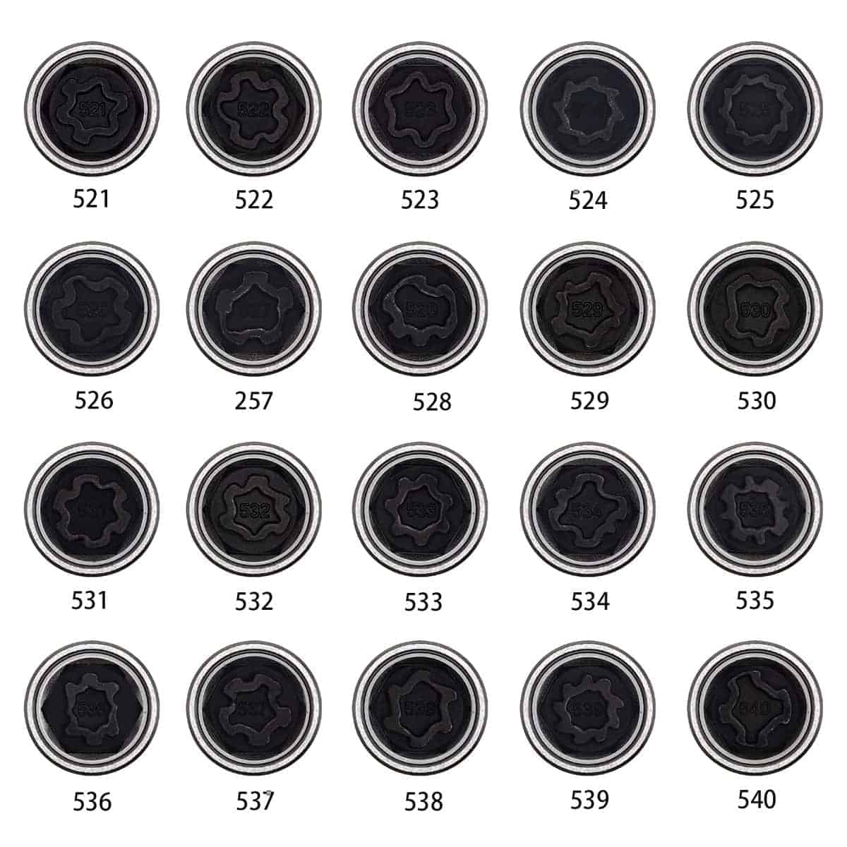 JEUCLEL 21PCS Juego de Llave de Tuerca de Bloqueo de Rueda - Imagen 4