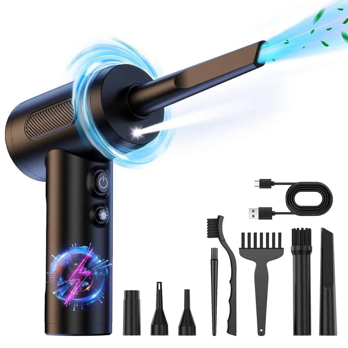 Soplador de Aire Comprimido/Bomba 3 Niveles Ajustables,