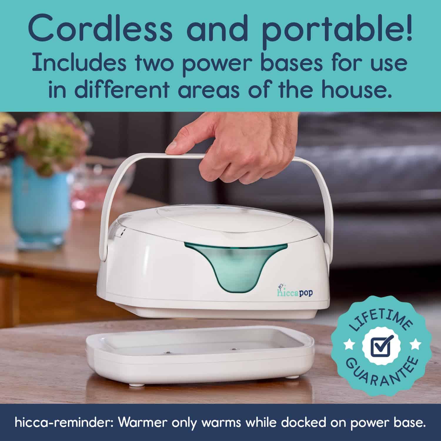 Calentador de Toallitas para Bebés Portátil Hiccapop, - Imagen 3