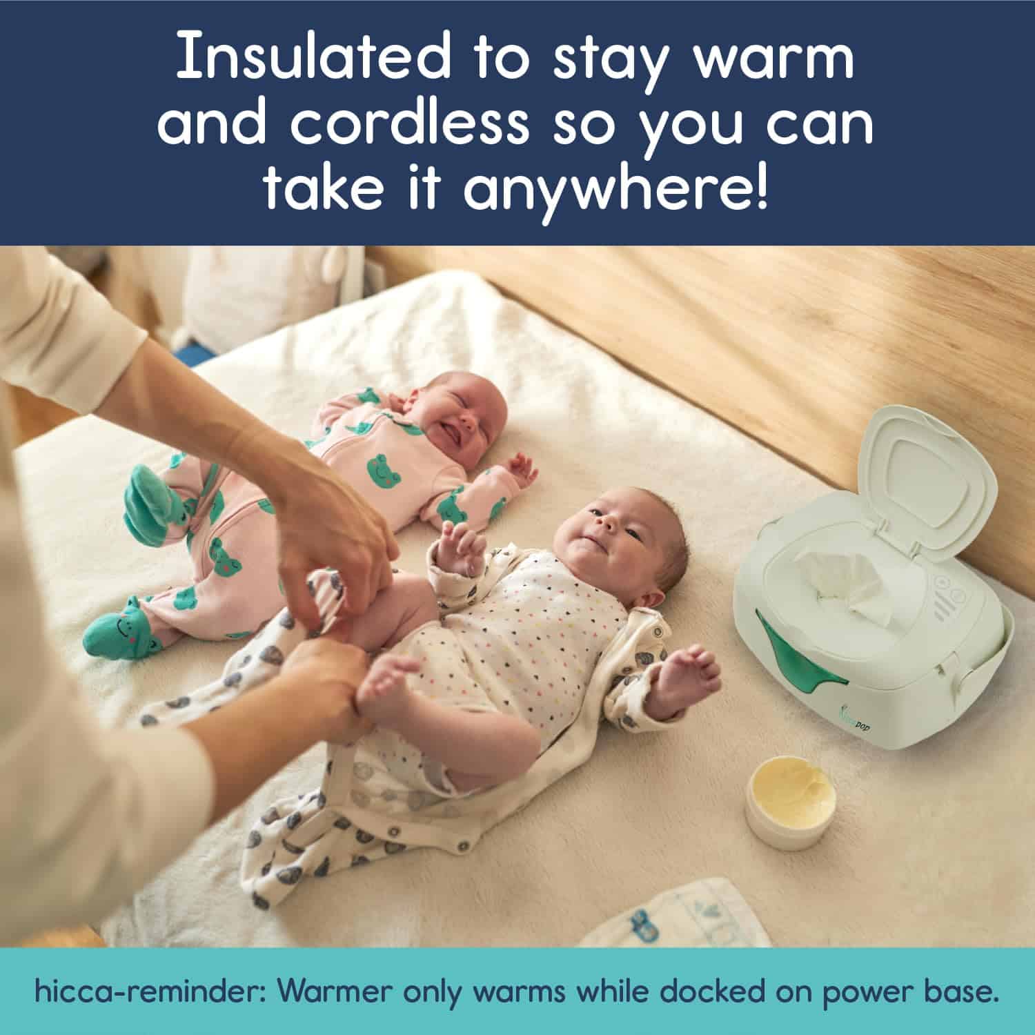 Calentador de Toallitas para Bebés Portátil Hiccapop, - Imagen 6