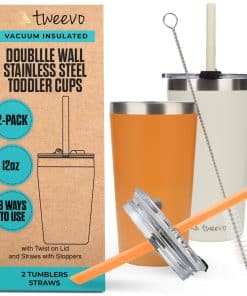 Tazas para niños Tweevo con tapas de rosca - Taza, Vasos de